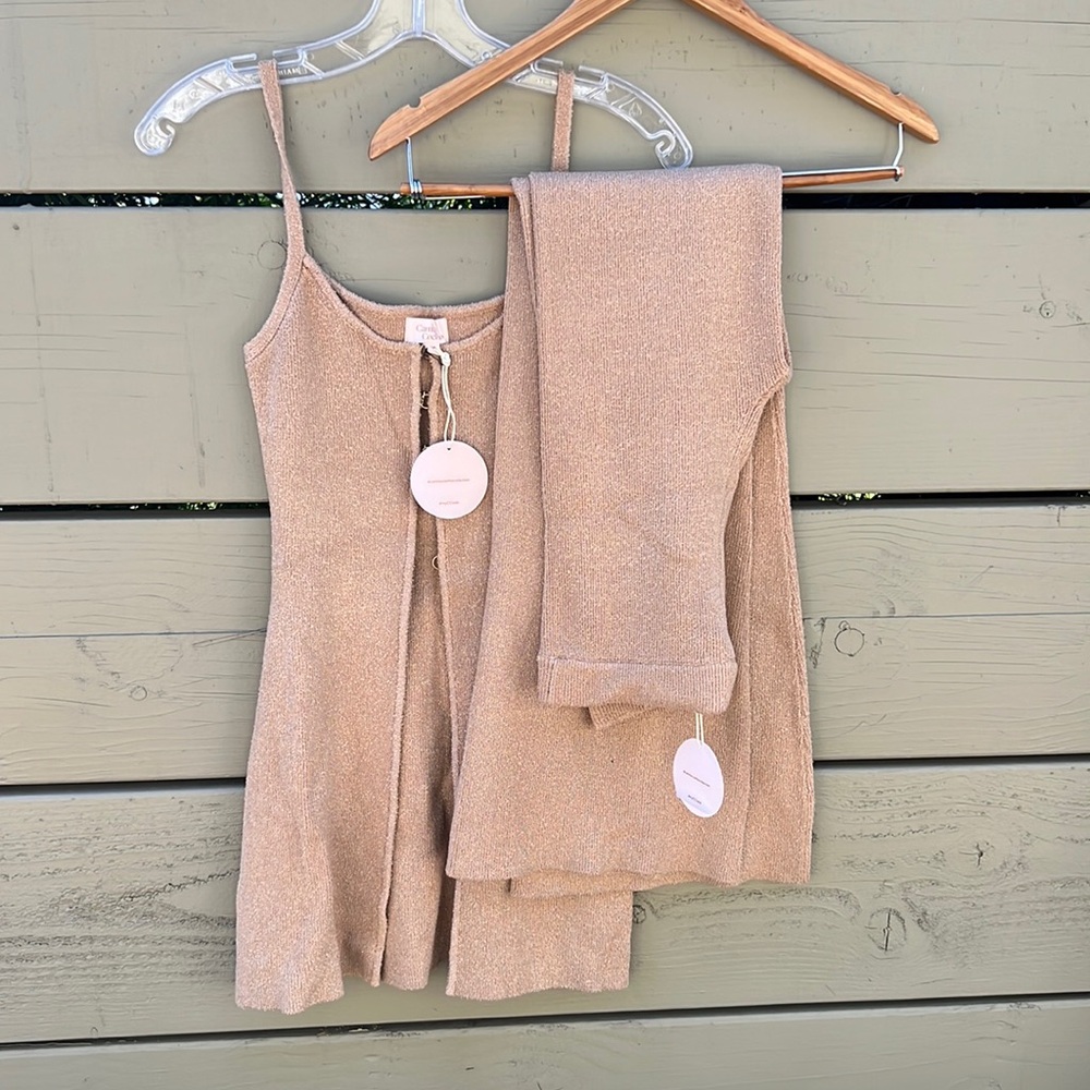 Camila Coelho Gold Jumpsuit and Pants Set